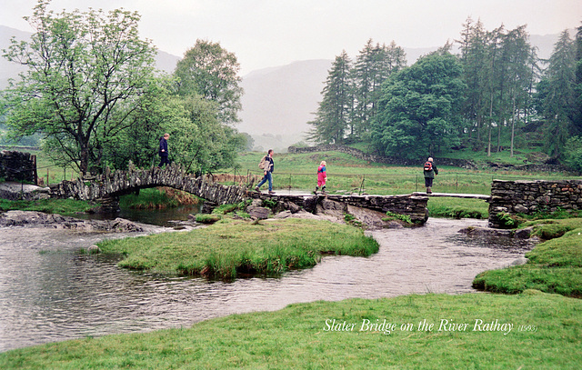 Slaters Bridge on the River Rathay (Scan from 1993)