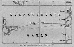 Transatlantic telegraph cable