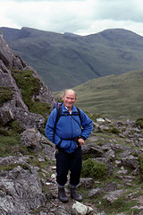 Jim Simpson on Pike `O` Blisco,Lake District 21st July 1992.