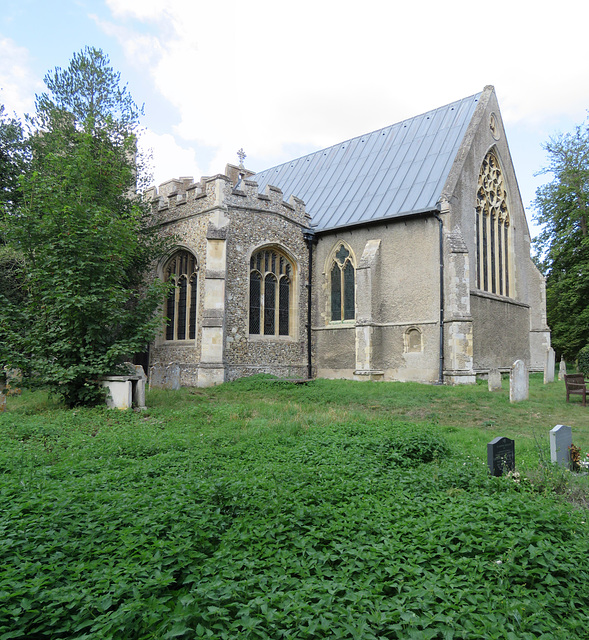 great dunmow church, essex,early c14 chancel, late c15 south chapel