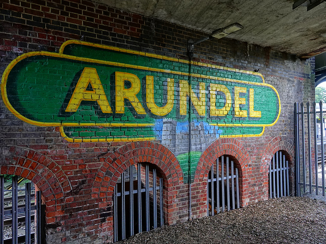 Under the railway bridge