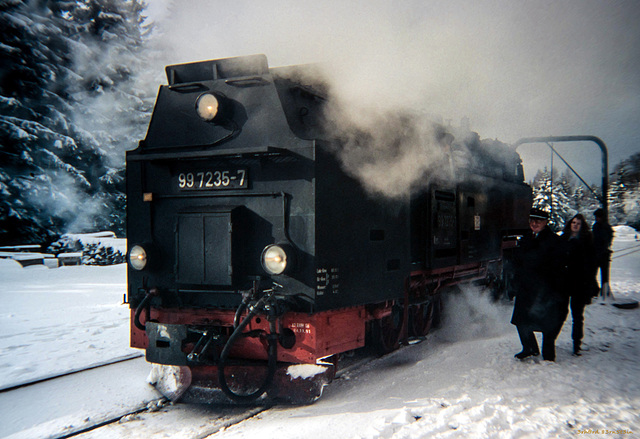 Wasser fassen in Schierke 1992