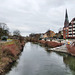 Lippe von der Brücke Münsterstraße aus (Lünen) / 4.03.2023