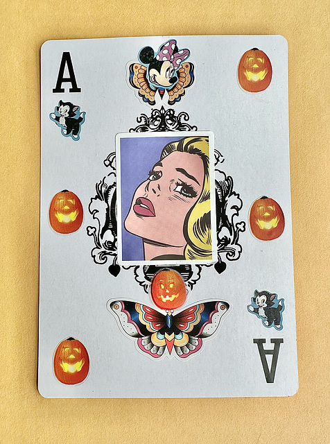 Mail Art Halloween Card