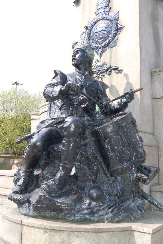 Monument to King’s Liverpool Regiment (1905 by Sir W. Goscombe John) in St John’s Gardens, Liverpool