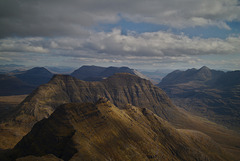 Looking East from Sgùrr Mhor (Beinn Alligin)