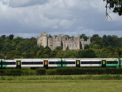 Castle and train