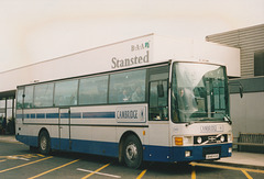 Cambridge Coach Services D848 KVE at Stansted - 4 Nov 1990