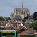 Cathedral and train