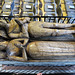 st helen bishopsgate, london,detail of tomb of merchant sir john crosby +1476, who made it when his first wife died ten years earlier