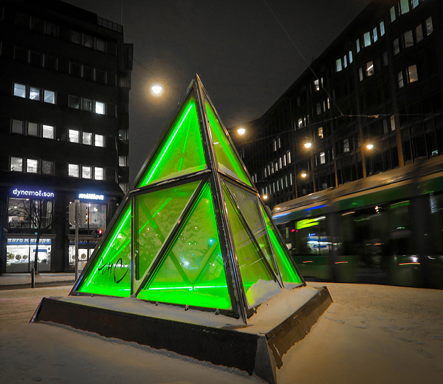 green triangles