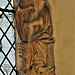 dorchester abbey church, oxon king david with harp on mid c14 north chancel jesse window c.1340(100)
