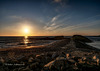 Breakwater sunset