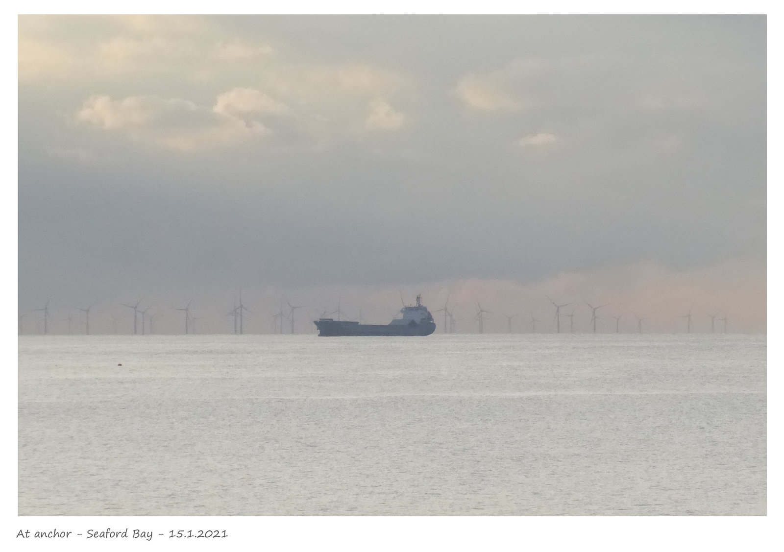 At anchor Seaford Bay 15 1 2021