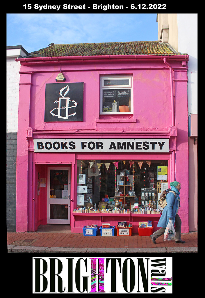 Books for Amnesty 15 Sydney Street Brighton 6 12 2022