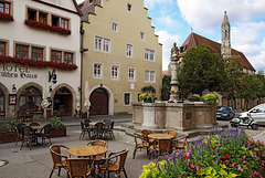 Rothenburg ob der Tauber - Brunnen in der Herrngasse