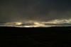 Misty sunset over Raasay and Skye from Bealach na Ba