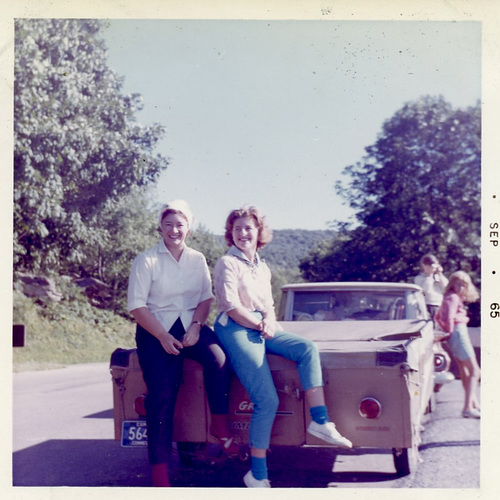 Hazel & Vera with Camper Trailer