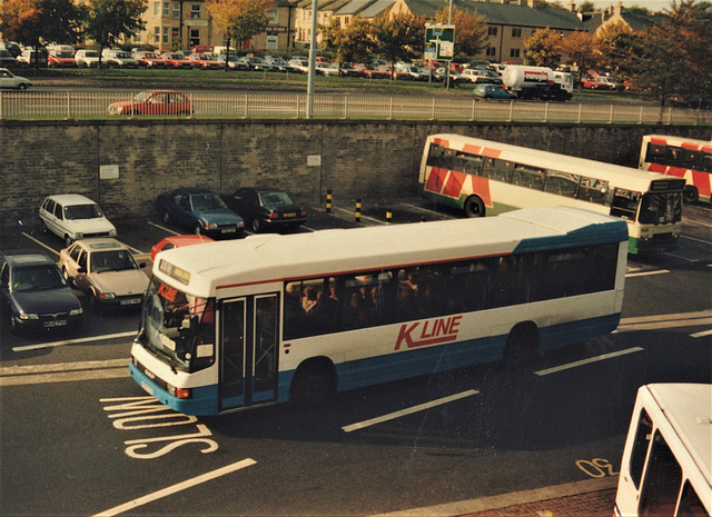 K-Line Optare Delta in Huddersfield - 12 Oct 1995 (291-24) K-Line Optare Delta in Huddersfield - 12 Oct 1995 (291-24)