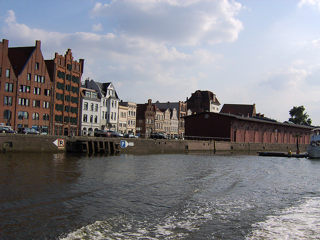 Am alten Hafen in Lübeck