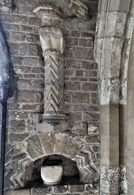 willingham church, cambs (6) c12 fragments in porch