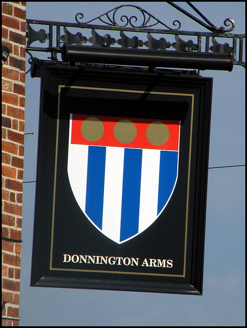Donnington Arms pub sign