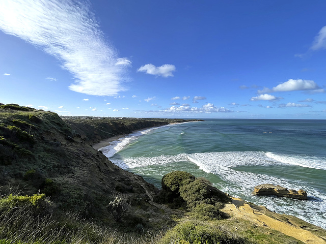 Surf Coast from Bird Rock lookout