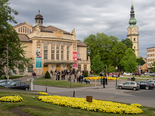 Theater / Turm Stadtpfarrkirche St. Egid