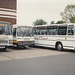 Lewis Travel (Suffolk) vehicles at RAF Mildenhall – 28 May 1994 (225-27)