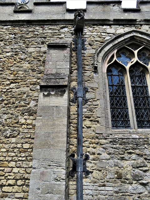 willingham church, cambs (7) c18 leadwork downpope