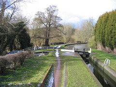 Gothersley Lock on the Staffs and Worcs Canal