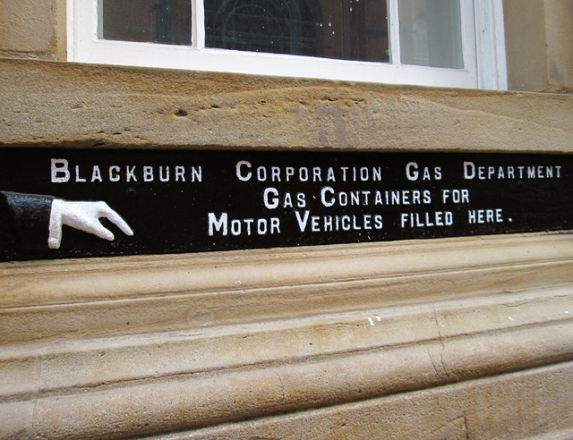 Blackburn town hall sign.