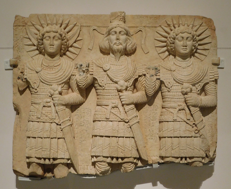 Relief with 3 Palmyrene Gods in the Metropolitan Museum of Art, March 2019