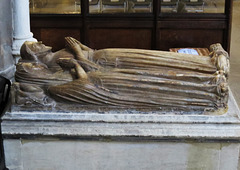 st helen bishopsgate, london,john de oteswich, late c14 merchant and wife, removed from st martin outwich