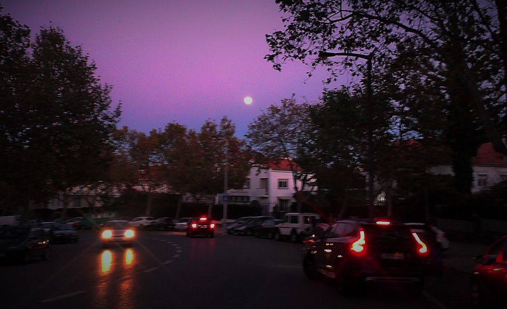 There are a few moons on the street