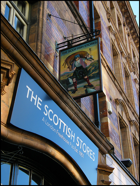 Scottish Stores pub sign