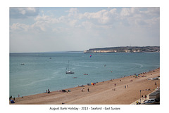 Beach & boats - Bank Holiday Monday - Seaford - August 2013