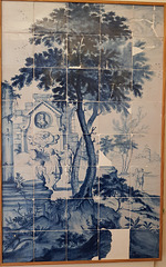 saffron walden museum , c18 tile panels of 1739 from sun inn on church street(14)
