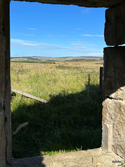 Bogeney Farm ruins - view from the sitting room window