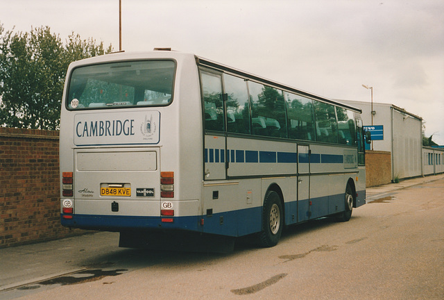 Cambridge Coach Services D848 KVE at Waterbeach - 1 Jul 1990