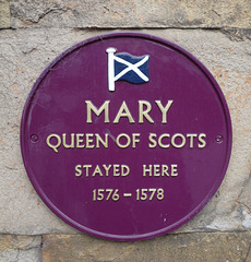 Buxton- Plaque on the Old Hall Hotel