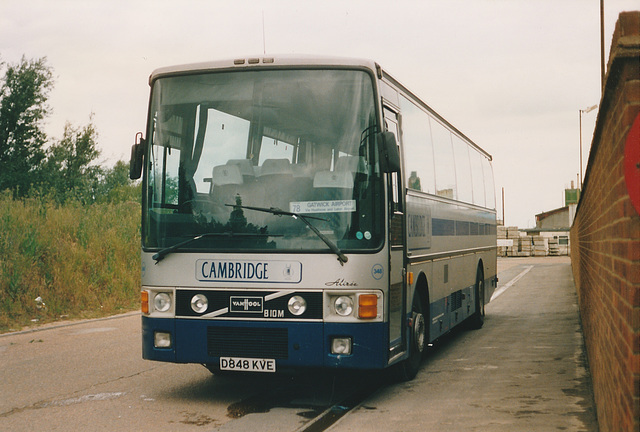 Cambridge Coach Services D848 KVE at Waterbeach - 1 Jul 1990