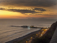 Lookig towards the pier at La Rosa Nautica - Miraflores