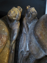st helen bishopsgate, london,angels, john de oteswich, late c14 merchant and wife, removed from st martin outwich