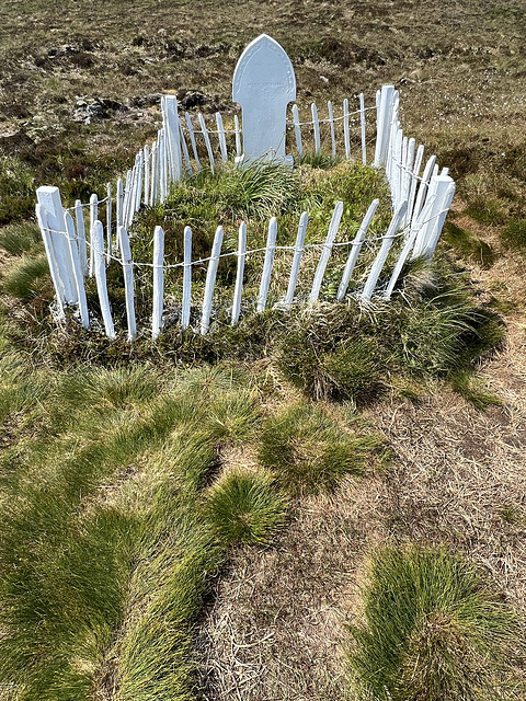 Betty Corrigall's grave on Hoy