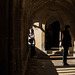 Visitors in Cloister Shadows