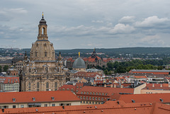 Dresden, Blick von der Kreuzkirche zur Frauenkirche