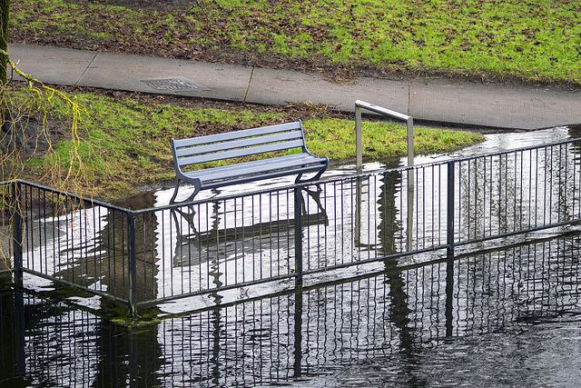 Dumbarton Quay Flooded