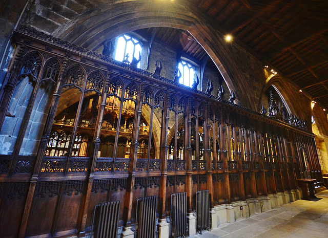 Gothic Revival woodcarving by Ralph Hedley 19th Century