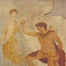 Detail of a Wall Painting of Perseus and Andromeda from Herculaneum in the Naples Archaeological Museum, July 2012